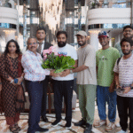 Tourist family team in dubai