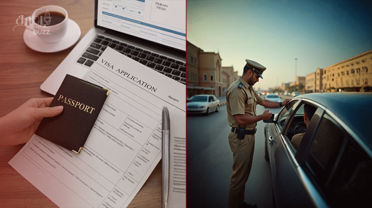 dubai residency visa renewal traffic fine