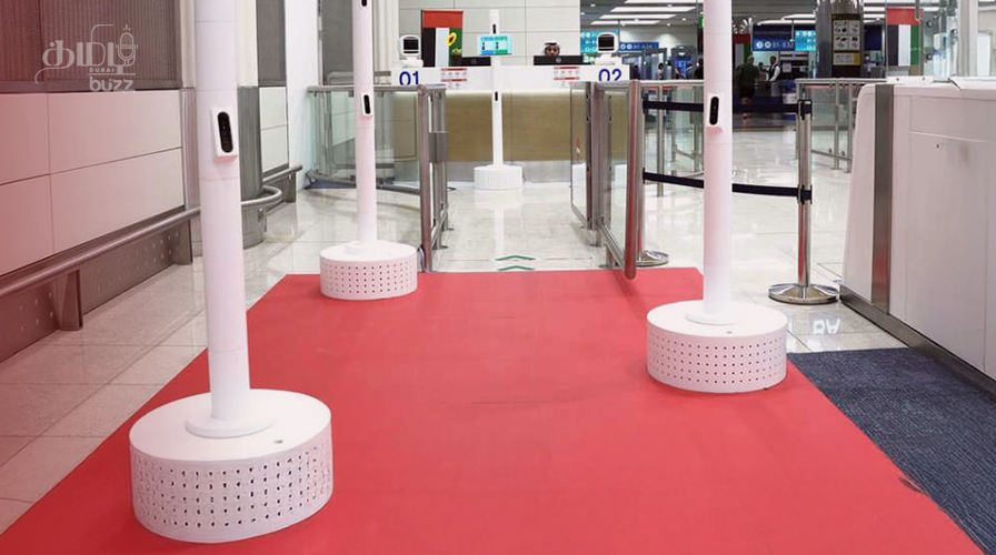 Dubai airport red carpet