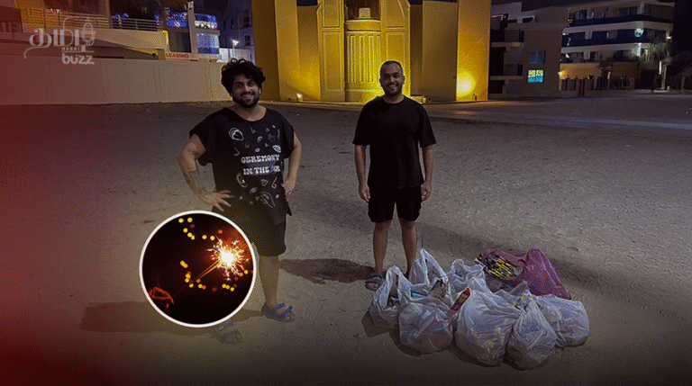 Youths who cleared firecracker waste