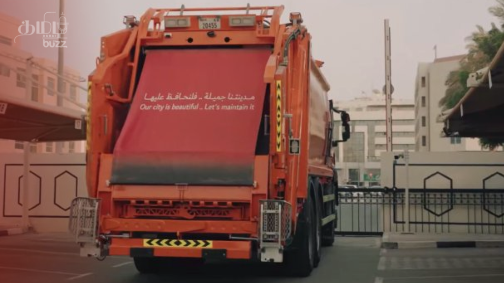 AI garbage truck Dubai